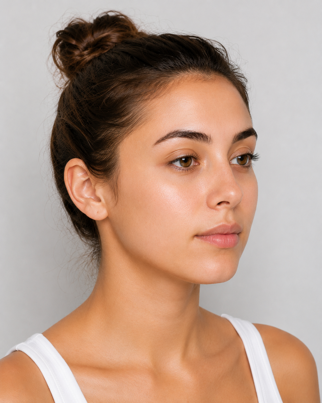 Skin after the routine