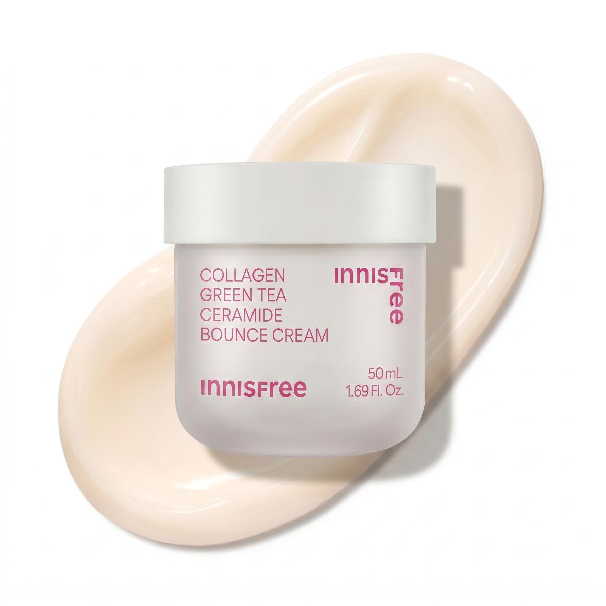Innisfree Collagen Green Tea Ceramide Bounce Cream 50ml