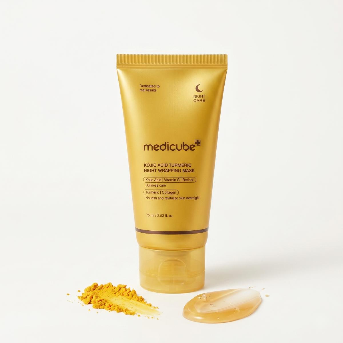 MEDICUBE Kojic Acid Turmeric Night Wrapping Mask 75ml