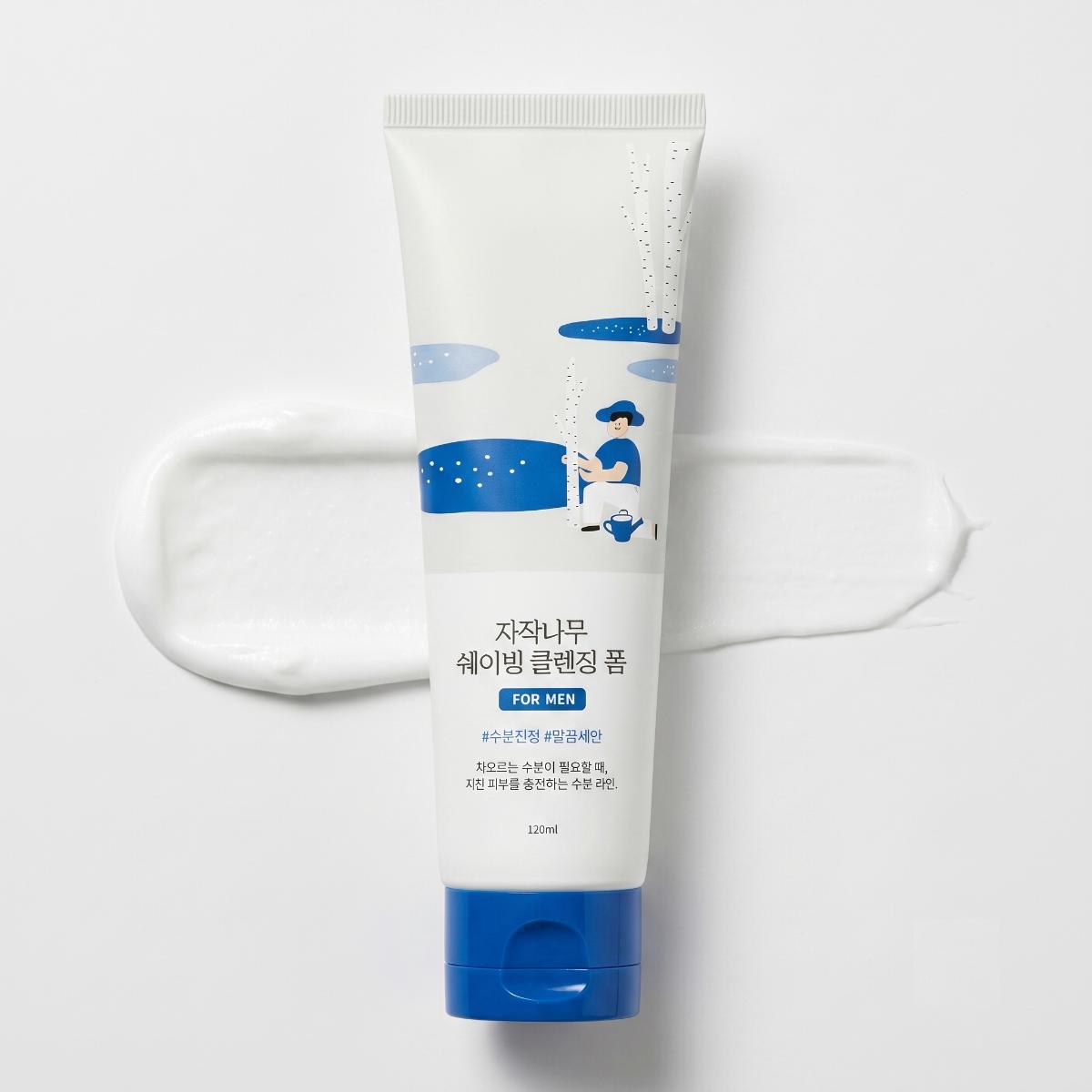 ROUND LAB For Men Birch Juice Shaving Cleansing Foam 120ml