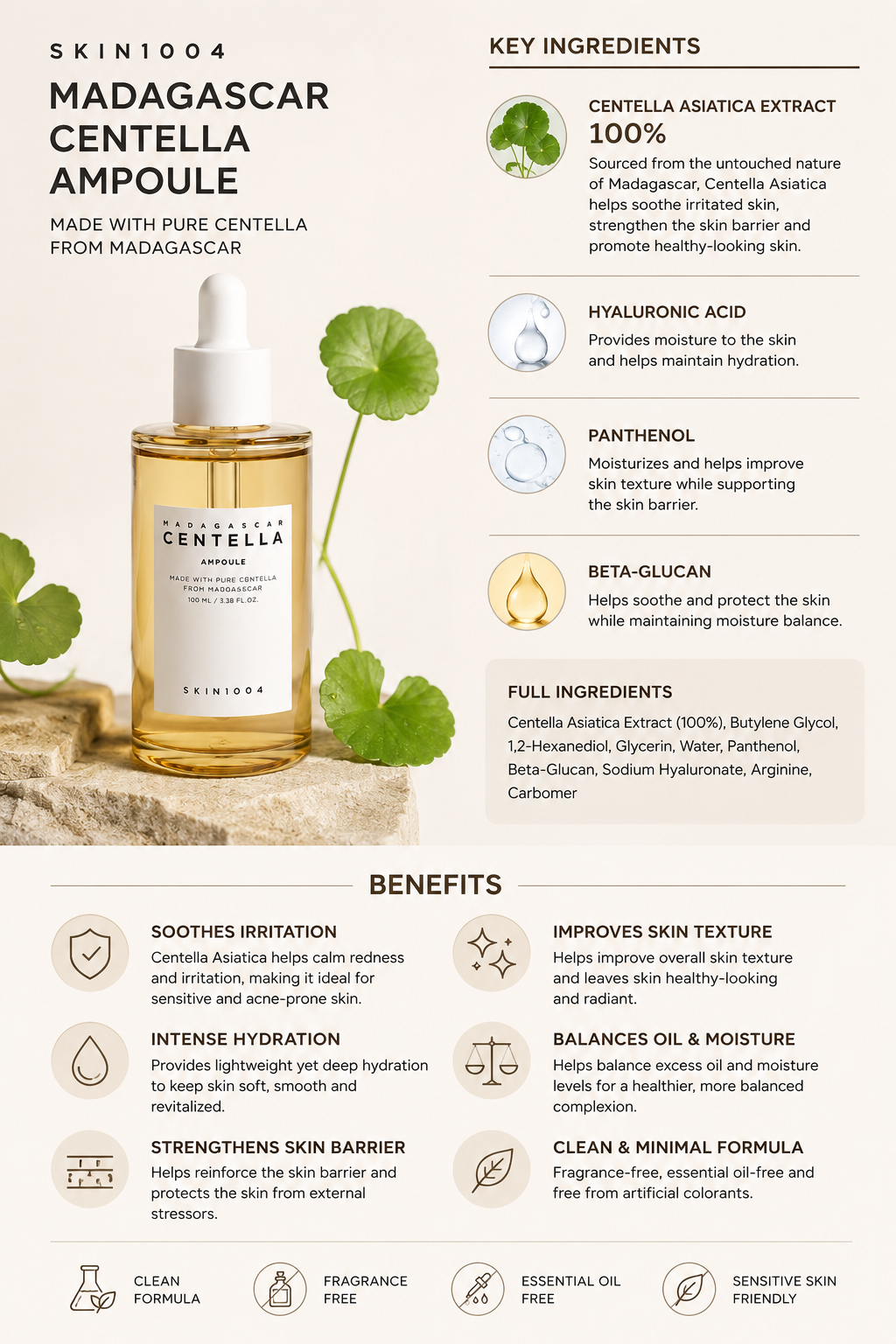 SKIN1004 Madagascar Centella Ampoule