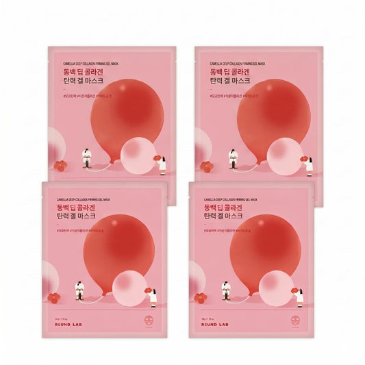 ROUND LAB Camellia Deep Collagen Firming Gel Mask 4 Sheets